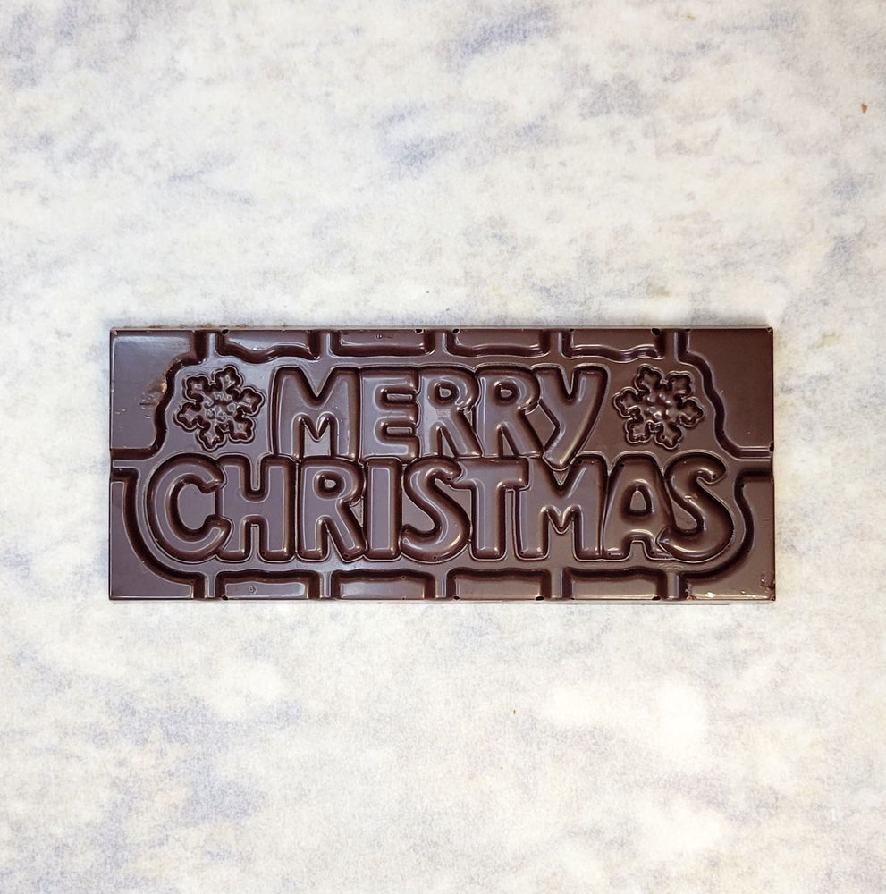 Cocoa Bistro Merry Christmas Chocolate Bar (Milk Chocolate)