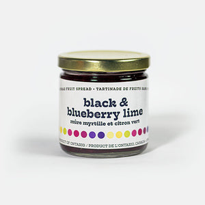 
                  
                    Load image into Gallery viewer, Black &amp;amp; Blueberry Lime Jam from County Fare - no sugar, sold individually.
                  
                